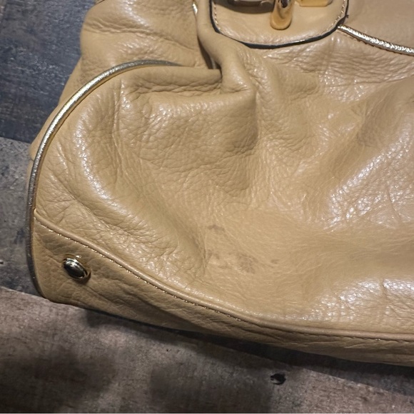 B. Makowsky Goldenrod Leather Shoulder Bag - Picture 7 of 7